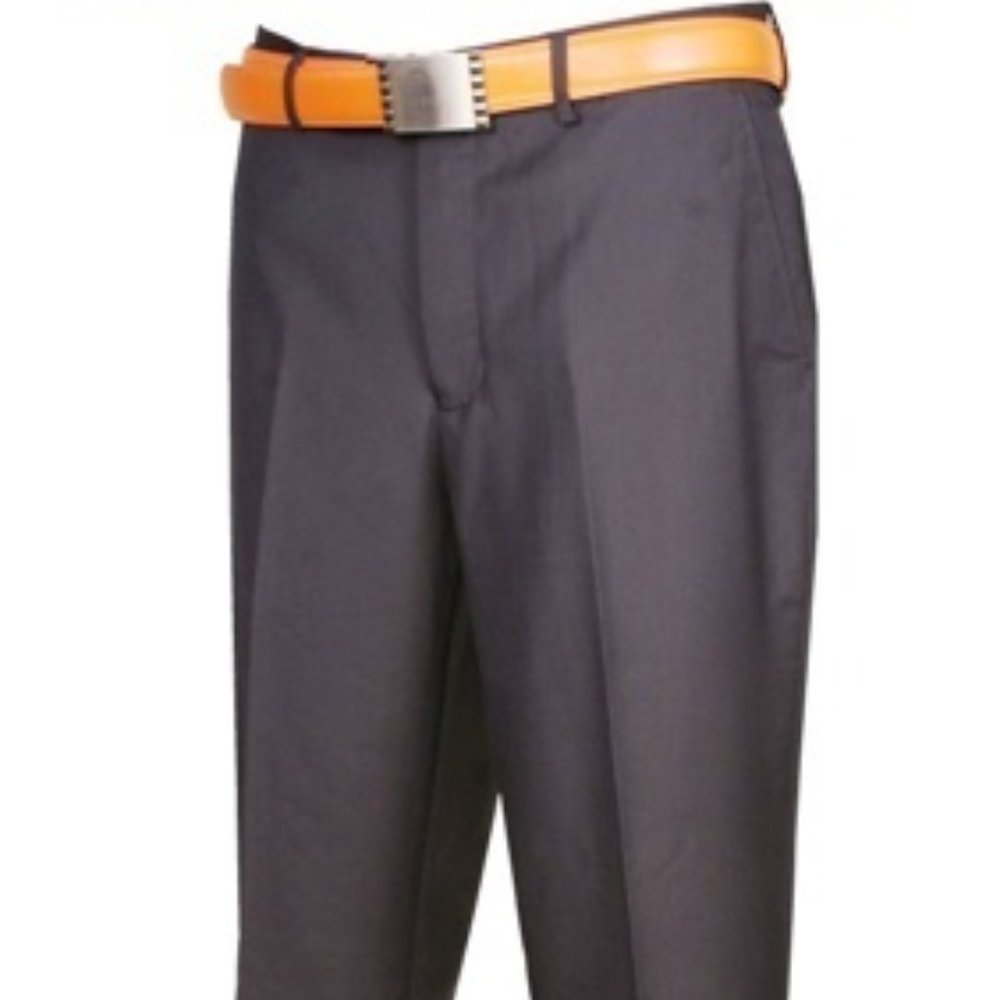 Men's Flat Front Pants,100% Wool, Modern Fit